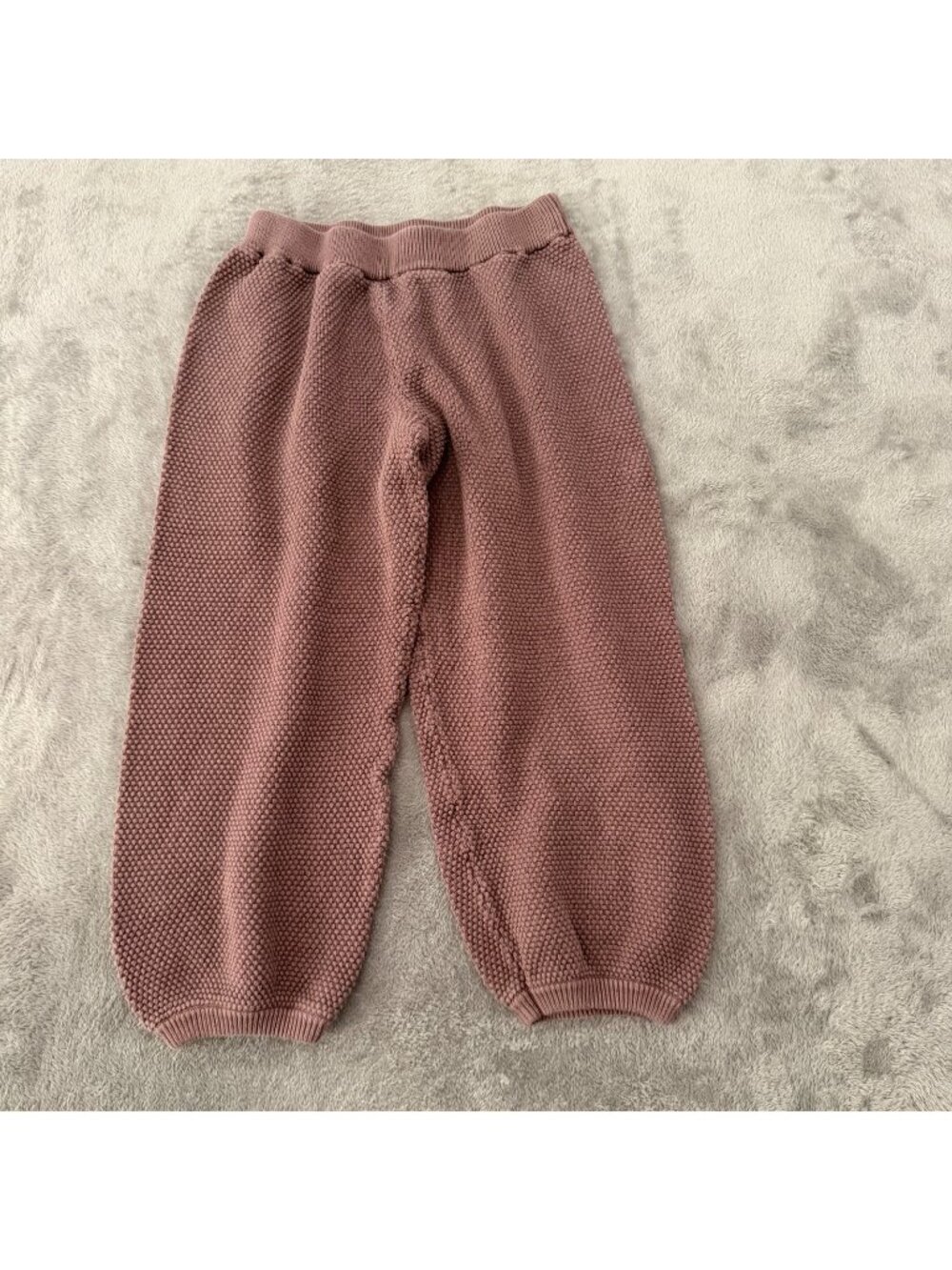 FP Free People Beach Waffle Knit Cropped Pants Womens SMALL S Jogger